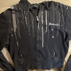 Black BENCH Hoodie , Ladies large. In good, used condition.
